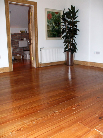 Pitch pine flooring